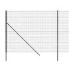 Vielinė tinklinė tvora, antracito, 2x10m, galvanizuotas plienas
