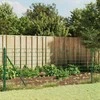 Vielinė tinklinė tvora su smaigais, žalios spalvos, 1,1x25m