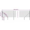 Vielinė tinklinė tvora su smaigais, žalios spalvos, 1x25m