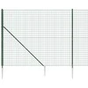 Vielinė tinklinė tvora su smaigais, žalios spalvos, 2,2x10m