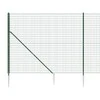 Vielinė tinklinė tvora su smaigais, žalios spalvos, 1,8x25m