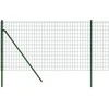 Vielinė tinklinė tvora, žalia, 0,8x25m, galvanizuotas plienas