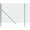 Vielinė tinklinė tvora, žalia, 1,6x25m, galvanizuotas plienas