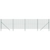 Vielinė tinklinė tvora, žalia, 2x10m, galvanizuotas plienas