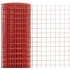 Vielos tinklas su PVC danga, raudonas, 25x0,5m