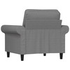 Sofa Krėslas, šviesiai pilkos spalvos, 60cm, audinys