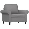 Sofa Krėslas, šviesiai pilkos spalvos, 60cm, audinys