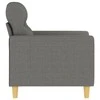 Sofa Krėslas, tamsiai pilkos spalvos, 60cm, audinys