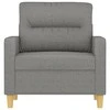 Sofa Krėslas, tamsiai pilkos spalvos, 60cm, audinys