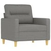 Sofa Krėslas, tamsiai pilkos spalvos, 60cm, audinys