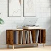 Vinilinių plokštelių spintelė, medienos, 100x38x48cm, mediena