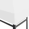 Viršutinis pavėsinės uždangalas, baltos spalvos, 4x3m, 270 g/m²