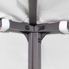 Viršutinis pavėsinės uždangalas, baltos spalvos, 3x3m, 270 g/m²