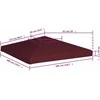 Viršutinis pavėsinės uždangalas, vyšninis, 3x3m, 310 g/m²