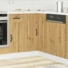 Virtuvės kampinė spintelė, Kalmar, artisano ąžuolo, mediena