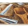 Virtuvės kilimas, įvairių spalvų, 60x180cm, plaunamas
