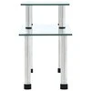 Virtuvės lentyna, peršviečiama, 45x16x26cm, grūdintas stiklas