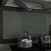 Virtuvės sienelė, baltos spalvos, 100x50cm, grūdintas stiklas