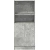 Virtuvės spintelė, betono pilka, 57x41,5x131,5cm, mediena
