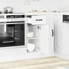 Virtuvės spintelė, Kalmar, balta, apdirbta mediena