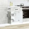 Virtuvės spintelė, Kalmar, betono pilka, apdirbta mediena