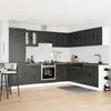 Virtuvinių spintelių komplektas, 14 dalių, Kalmar, juoda