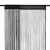 Virvelinės užuolaidos, 2vnt., 100x250cm, juodos spalvos