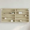 Vitrininė spintelė, ąžuolo, 100x8,5x50cm, apdirbta mediena