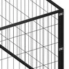 Voljeras šunims, juodos spalvos, 25m², plienas
