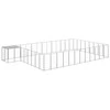 Voljeras šunims, sidabrinės spalvos, 30,25 m², plienas