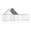 Voljeras viščiukams, 4x2x2m, galvanizuotas plienas