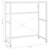 Vonios kambario praustuvo rėmas, baltas, 79x38x83cm, geležis