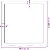 Vonios kambario stalviršis, 60x60x(2–6) cm, medienos masyvas