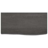 Vonios stalviršis, tamsiai rudas, 60x30x(2-6)cm, mediena
