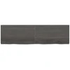 Vonios stalviršis, tamsiai rudas, 180x50x(2-6)cm, mediena