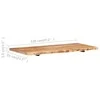 Vonios spintelės stalviršis, 114x52x4 cm, akacijos masyvas
