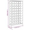 Vyno laikiklis 45 buteliams, juodas, 54x18x100cm, kalta geležis