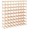 Vyno laikiklis 72 buteliams, 90,5x23x90,5cm, pušies masyvas
