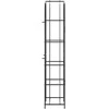 Vyno laikiklis 73 buteliams, juodas, 45x36x200cm, kalta geležis