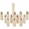 Žaidimo Number Kubb rinkinys su krepšiu, 13 dalių, pušis