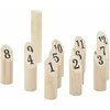 Žaidimo Number Kubb rinkinys su krepšiu, 13 dalių, pušis
