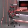 Žaidimų kėdė, juodos ir raudonojo vyno spalvos, dirbtinė oda