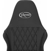 Žaidimų kėdė, juodos spalvos, dirbtinė oda
