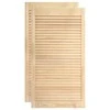 Spintelės durelės, 2vnt., 99,3x39,4cm, pušis, žaliuzių dizaino