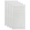 Spintelės durelės, 4vnt., baltos, 99,3x39,4cm, pušis