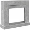 Židinio apvadas, betono pilkas, 100x30x87,5cm, apdirbta mediena