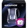 AQUAPHOR vandens filtravimo ąsotis, 4,2 l talpa, Tritan medžiaga, su 3 MAXFOR+ filtrais, Onyx