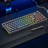 Aula „F98 Pro“ belaidė ir „Bluetooth“ 3 viename mechaninė klaviatūra su karštuoju būdu keičiama funkcija