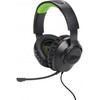JBL Quantum 100X žaidimų ausinės, Juodos/Žalios spalvos
