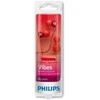 Ausinės su mikrofonu Philips Beamers SHE3555RD/00, Raudonos